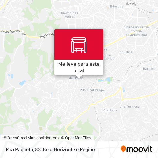 Rua Paquetá, 83 mapa