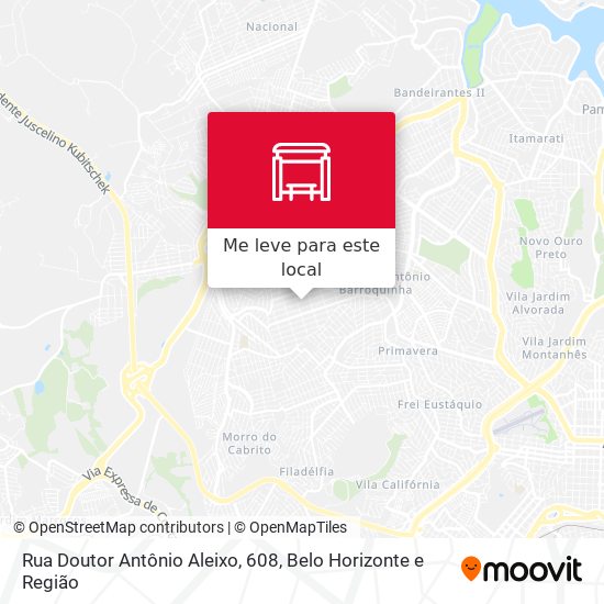 Rua Doutor Antônio Aleixo, 608 mapa
