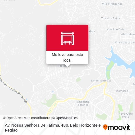 Av. Nossa Senhora De Fátima, 480 mapa