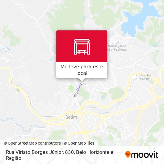 Rua Viriato Borges Júnior, 830 mapa