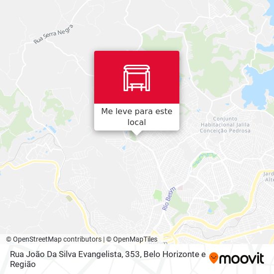 Rua João Da Silva Evangelista, 353 mapa