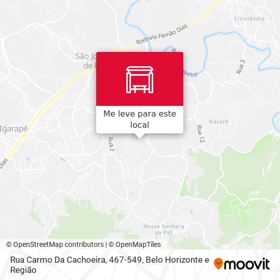 Rua Carmo Da Cachoeira, 467-549 mapa