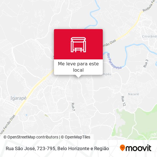 Rua São José, 723-795 mapa