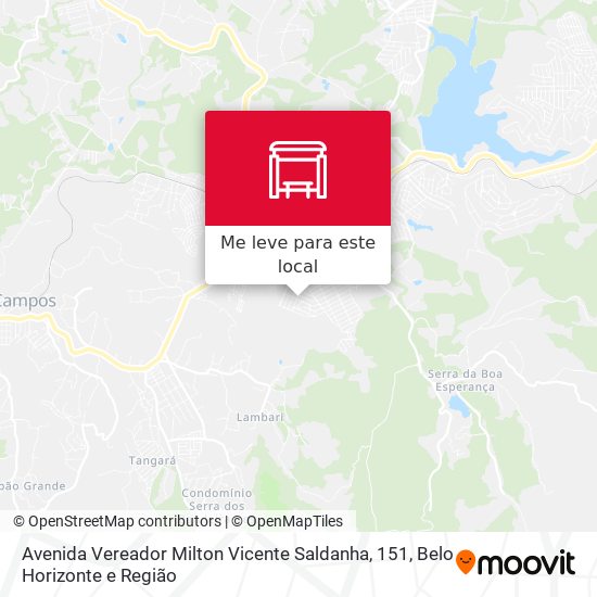 Avenida Vereador Milton Vicente Saldanha, 151 mapa