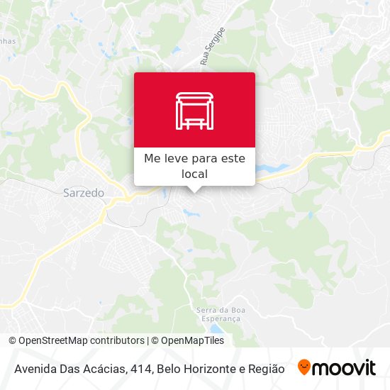 Avenida Das Acácias, 414 mapa
