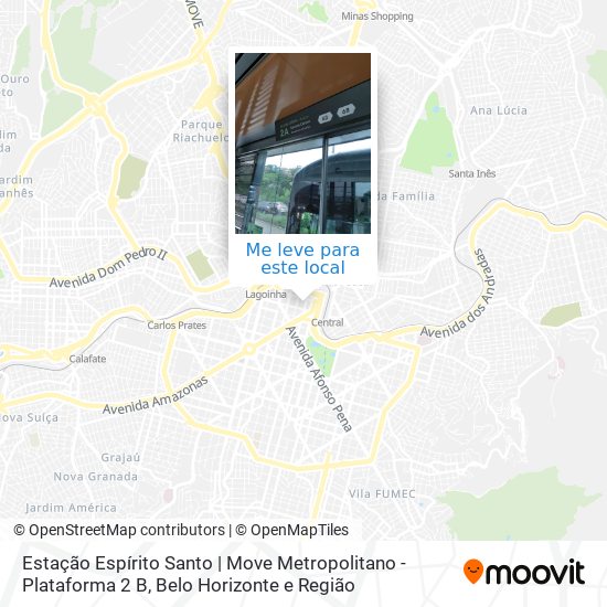 Estação Espírito Santo | Move Metropolitano - Plataforma 2 B mapa