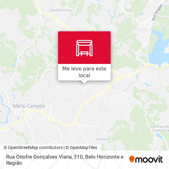 Rua Onofre Gonçalves Viana, 310 mapa