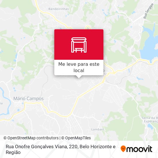 Rua Onofre Gonçalves Viana, 220 mapa