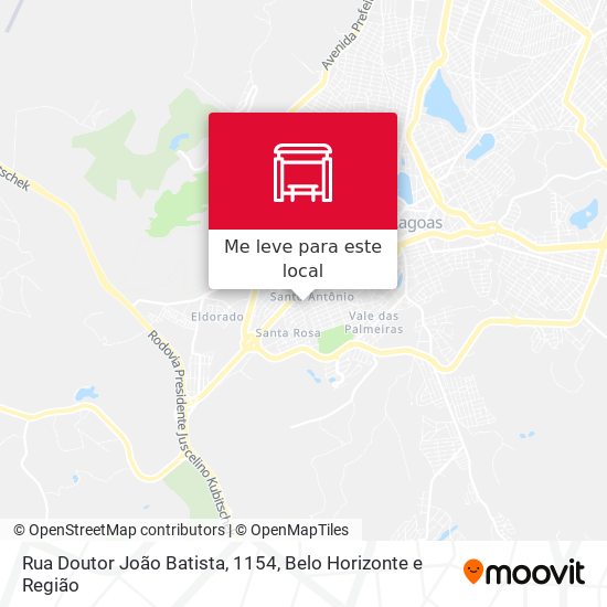 Rua Doutor João Batista, 1154 mapa