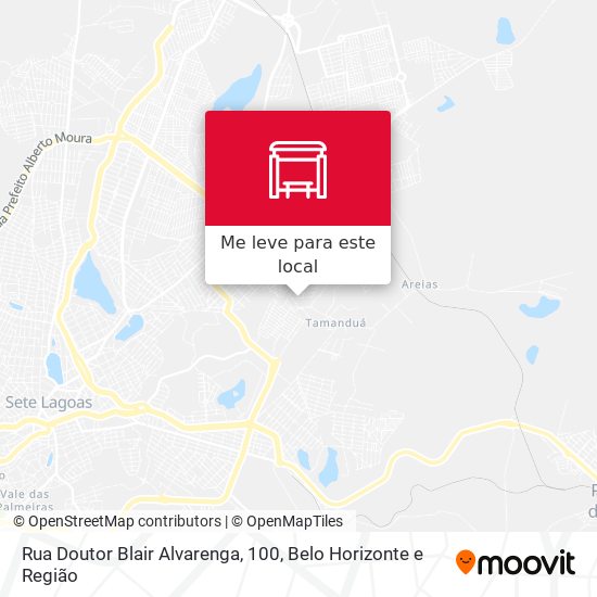 Rua Doutor Blair Alvarenga, 100 mapa