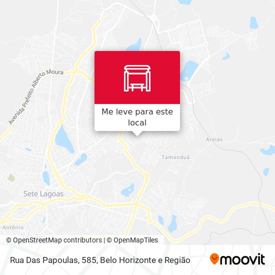 Rua Das Papoulas, 585 mapa