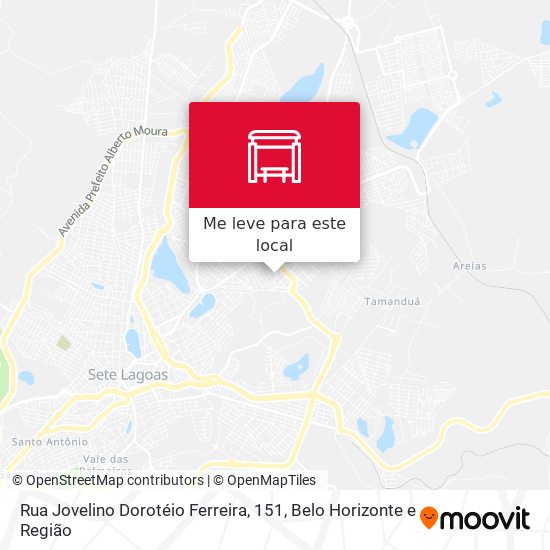 Rua Jovelino Dorotéio Ferreira, 151 mapa