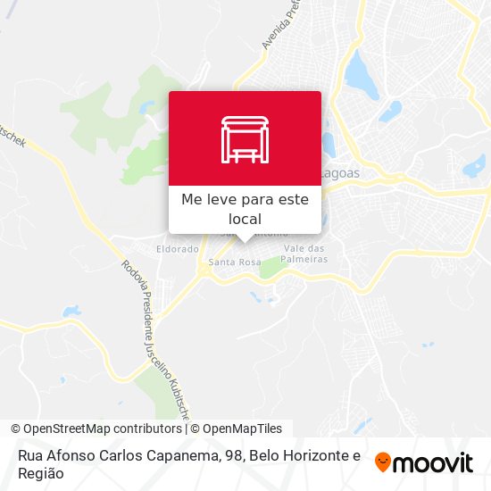 Rua Afonso Carlos Capanema, 98 mapa