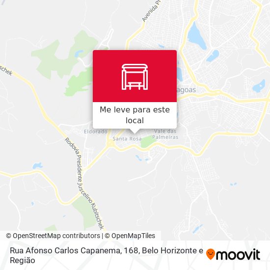 Rua Afonso Carlos Capanema, 168 mapa