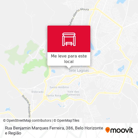 Rua Benjamin Marques Ferreira, 386 mapa