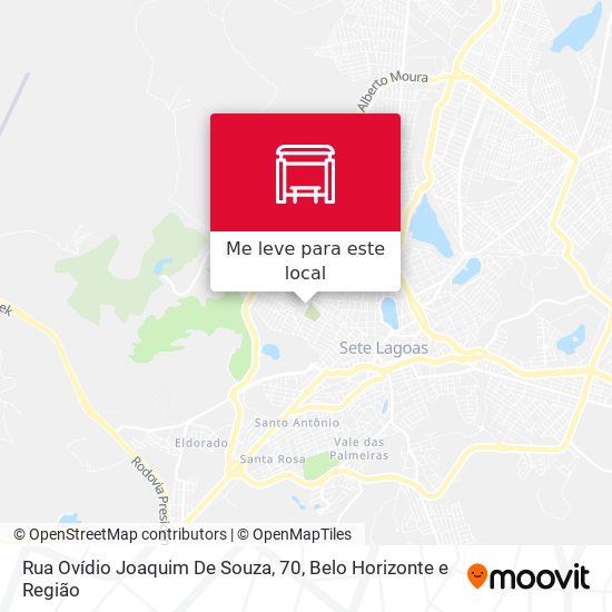 Rua Ovídio Joaquim De Souza, 70 mapa