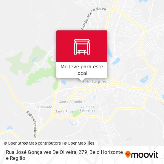 Rua José Gonçalves De Oliveira, 279 mapa