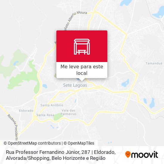 Rua Professor Fernandino Júnior, 287 | Eldorado, Alvorada / Shopping mapa