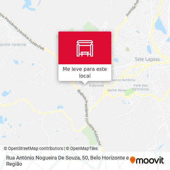 Rua Antônio Nogueira De Souza, 50 mapa