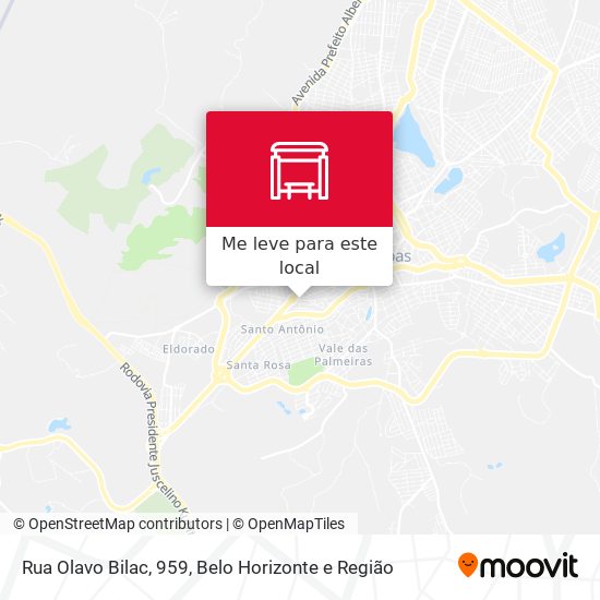 Rua Olavo Bilac, 959 mapa