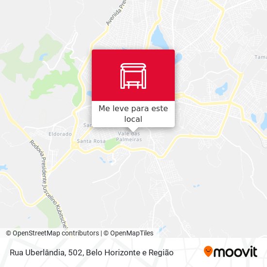 Rua Uberlândia, 502 mapa