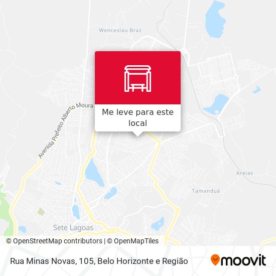 Rua Minas Novas, 105 mapa