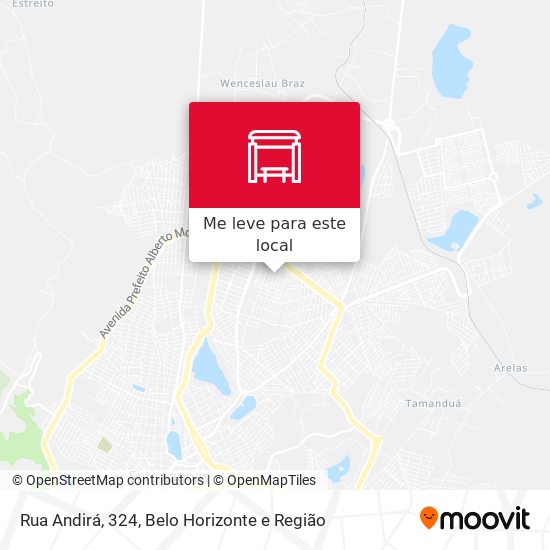 Rua Andirá, 324 mapa