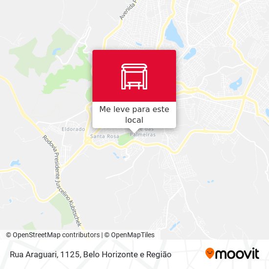Rua Araguari, 1125 mapa