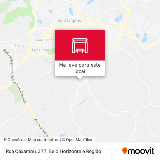 Rua Caxambu, 377 mapa