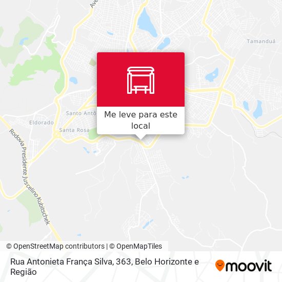 Rua Antonieta França Silva, 363 mapa