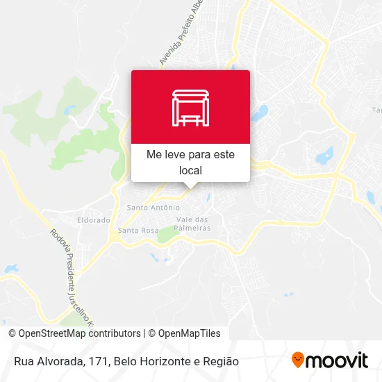 Rua Alvorada, 171 mapa