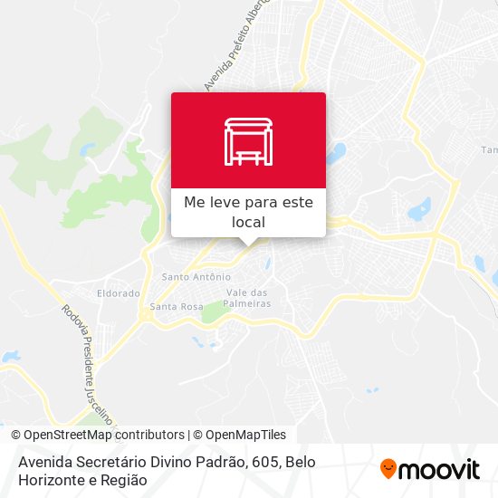 Avenida Secretário Divino Padrão, 605 mapa