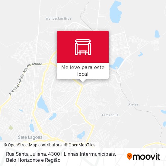Rua Santa Juliana, 4300 | Linhas Intermunicipais mapa