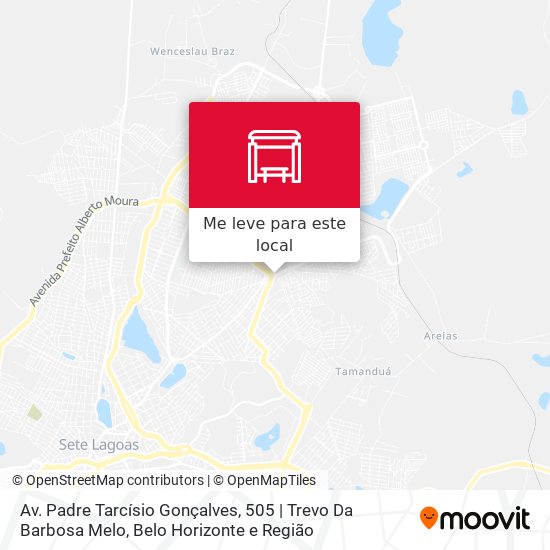 Av. Padre Tarcísio Gonçalves, 505 | Trevo Da Barbosa Melo mapa