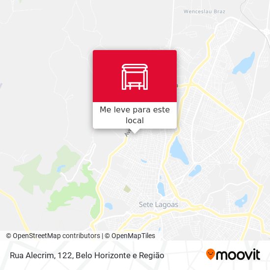 Rua Alecrim, 122 mapa