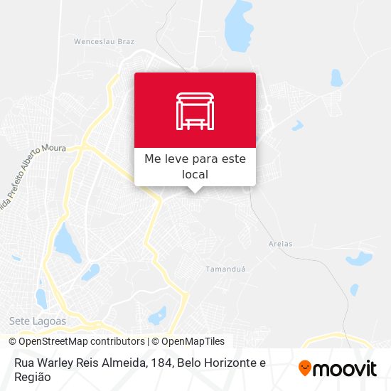 Rua Warley Reis Almeida, 184 mapa
