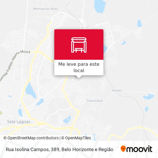 Rua Isolina Campos, 389 mapa
