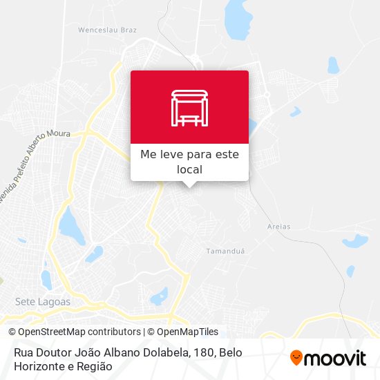 Rua Doutor João Albano Dolabela, 180 mapa