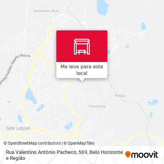 Rua Valentino Antônio Pacheco, 569 mapa