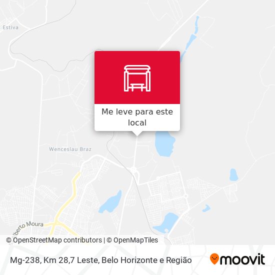 Mg-238, Km 28,7 Leste mapa