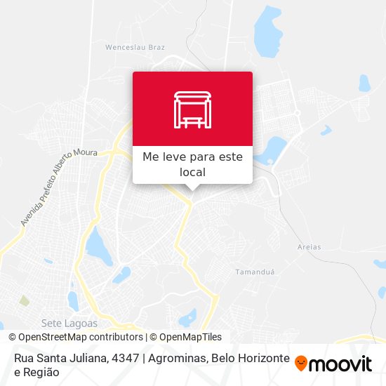 Rua Santa Juliana, 4347 | Agrominas mapa