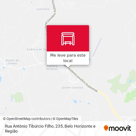 Rua Antônio Tibúrcio Filho, 235 mapa
