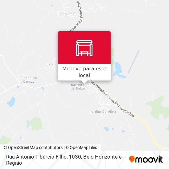 Rua Antônio Tibúrcio Filho, 1030 mapa