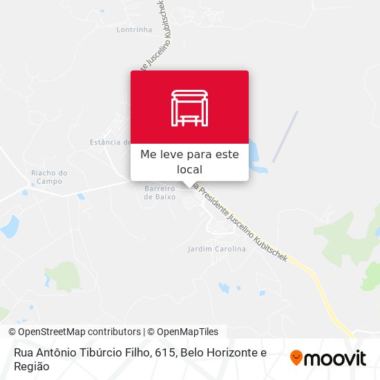 Rua Antônio Tibúrcio Filho, 615 mapa