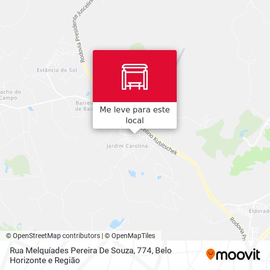 Rua Melquíades Pereira De Souza, 774 mapa