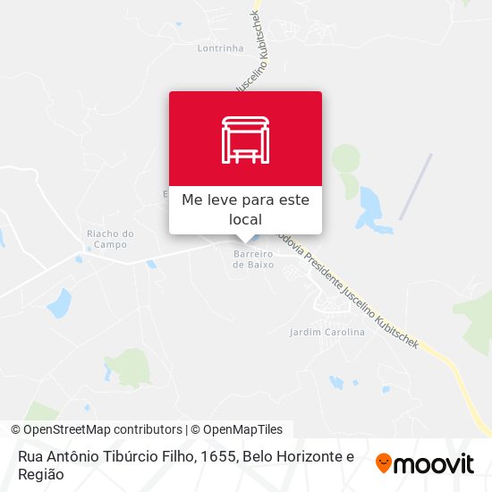 Rua Antônio Tibúrcio Filho, 1655 mapa