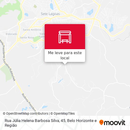 Rua Júlia Helena Barbosa Silva, 45 mapa