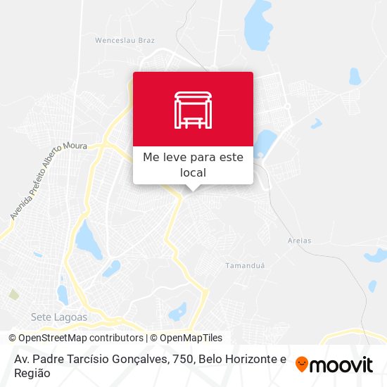 Av. Padre Tarcísio Gonçalves, 750 mapa