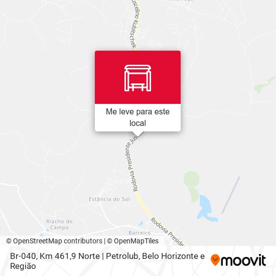 Br-040, Km 461,9 Norte | Petrolub mapa