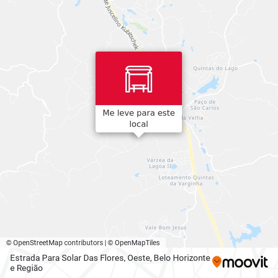 Estrada Para Solar Das Flores, Oeste mapa
